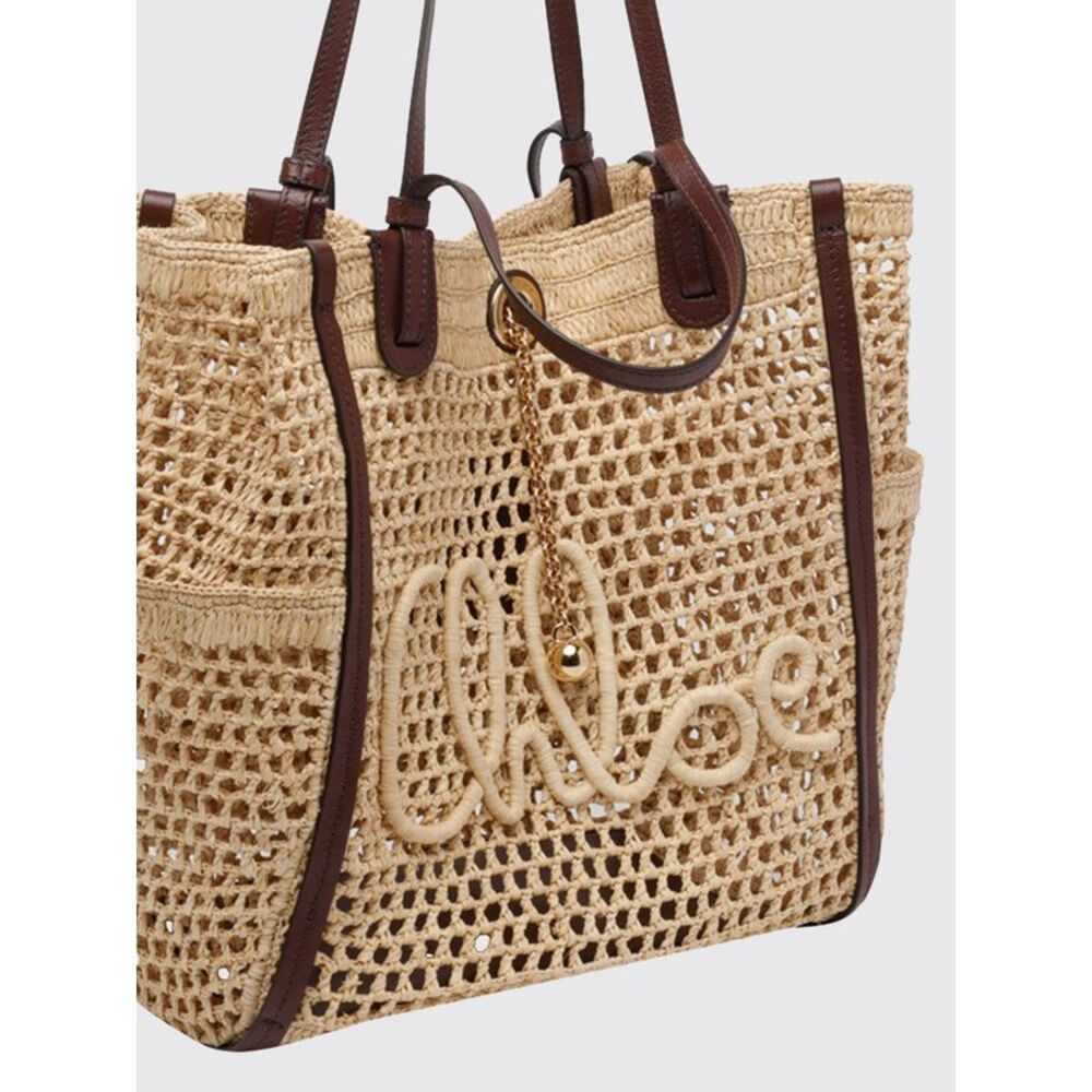 Chloe Shoulder Bag Woman Beige - Picture 3 of 3
